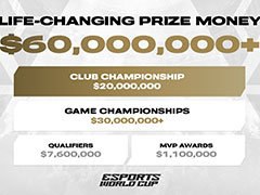 「Esports World Cup」,6000万ドル(約93億円)を超えるeスポーツ史上最大の賞金総額と競技タイトルを発表