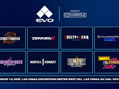 EVO 2025,メイン種目として「スト6」など8タイトルを発表。ときど選手のEVO殿堂入りが決定し,インタビュー動画が公開に