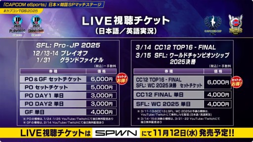 ꡼ No.009Υͥ / CAPCOM CUP 12סSFLɥեʥפδå䤬1010˳ϡ辡Υ饤ֻİͭˡTGS2025