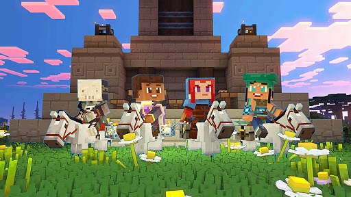 画像集 No.001のサムネイル画像 / 「Minecraft Legends」，Xbox版の予約受付をスタート。村を守りながらピグリンの侵略を食い止める，新作アクションストラテジーゲーム