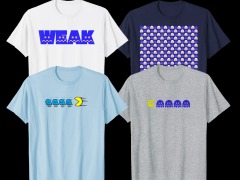 “イジケゴースト”デザインのTシャツを4種追加。Amazon Merch on Demandにて販売中の「パックマン」関連アパレルに新作が登場