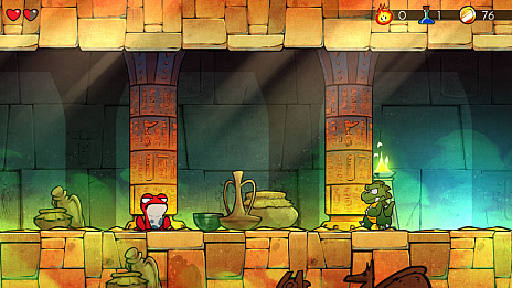 画像集#002のサムネイル/「WonderBoy：ドラゴンの罠」，PS5向け日本語パッケージ版を9月1日リリース。あのワンダーボーイが最新機種でプレイ可能に