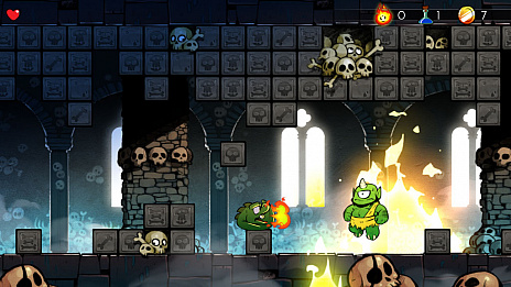画像集#004のサムネイル/「WonderBoy：ドラゴンの罠」，PS5向け日本語パッケージ版を9月1日リリース。あのワンダーボーイが最新機種でプレイ可能に