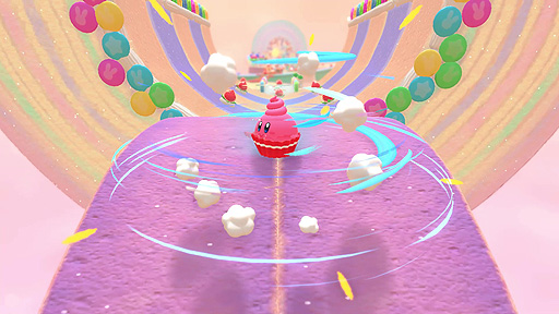 画像集#009のサムネイル/Switch「カービィのグルメフェス」発表。最大4人のカービィ達が食べたイチゴの量を競い合う対戦アクションゲームで,2022年夏配信開始