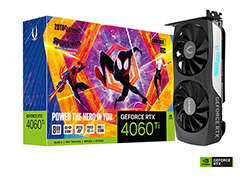 ZOTACとGainward,PNYからもGeForce RTX 4060 Tiカードが発売に。映画「Spider-Man」とのコラボモデルも