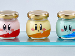 「カービィのカラフルプリン」,Kirby Cafe PETITに7月10日登場。4種の味が楽しめる4色のまろやかチーズプリン