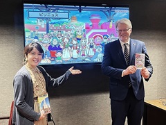 「桃太郎電鉄ワールド」でリトアニアの名産を学びながらティータイムを楽しむ。ジーカス大使が自国の魅力を語ったメディア向けイベントをレポート