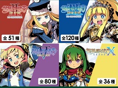「世界樹の迷宮」オールスターアクリルスタンドの再受注販売が本日スタート。全シリーズセットの総額は約70万円に