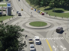 「Cities: Skylines II」の道路ツールを紹介するムービーが公開に。3クリックで都市ブロックを形成でき,ラウンドアバウトもゲーム内に用意される