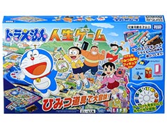 「ドラえもん人生ゲーム ひみつ道具で大冒険!」3月30日発売。ひみつ道具の中から,もしもボックス,タイムマシン,どこでもドアのフィギュア付き