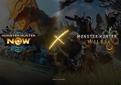 「モンハンNow」×「モンハンワイルズ」コラボ第1弾を2月3日に開始。コラボ限定重ね着「モンハンワイルズロゴフーディー」登場