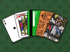 ブラックジャックで勝負,俺の1枚目はICカードだ! 謎のカードが飛び交う「Dungeons & Degenerate Gamblers」,Steamストアページを公開