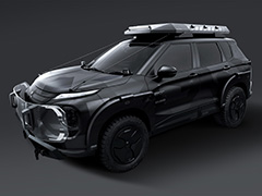 「METAL GEAR SOLID」シリーズの世界観をイメージしたカスタムコンセプトカー,「東京オートサロン2025」三菱自動車工業ブースにて出展