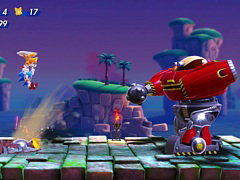 「ソニックスーパースターズ」,キャラクターの固有アクションと,ステージ攻略に役立つさまざまな能力を使えるエメラルドパワーを紹介