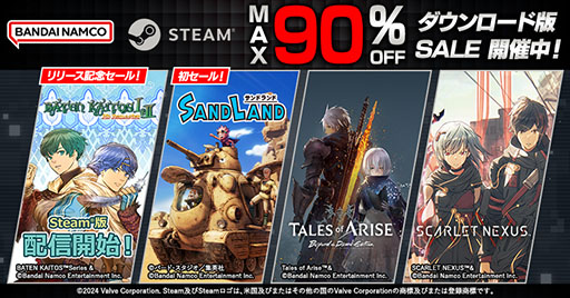 画像集 No.001のサムネイル画像 / PC版「SAND LAND」がセールに初登場。「Tales of ARISE」「CODE VEIN」などバンナムのSteam向けタイトルを対象にしたセールを開催