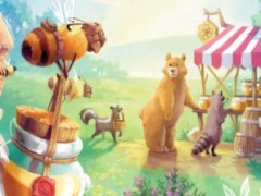 新作タイルゲーム「ハニーバズ」がホビージャパンより7月下旬発売。ハチの巣を拡張して蜂蜜を生産する経済戦略ゲーム