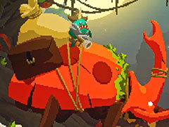 巨大なドリルで地面も岩も敵もすべて粉砕する2Dアクション「Pepper Grinder」,本日リリース