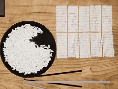 米粒数え放題。茶碗に入ったお米を,箸でつまんで並べて数える「かぞえ飯」,Steamストアページを公開。8月4日に発売へ