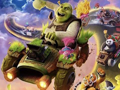 「シュレック」や「カンフー・パンダ」など,ドリームワークス作品のキャラがカートで激走。「DreamWorks All-Star Kart Racing」が発表に