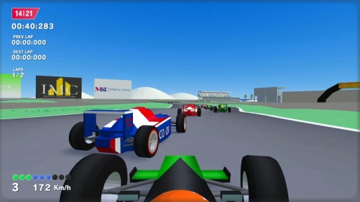 画像集 No.001のサムネイル画像 / シンプル操作のSwitch用レースゲーム「ハイパートルクレーシング」本日配信。F1風マシンで世界の大会に挑戦