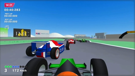 画像集 No.005のサムネイル画像 / シンプル操作のSwitch用レースゲーム「ハイパートルクレーシング」本日配信。F1風マシンで世界の大会に挑戦