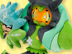 「ポケモンSV」,伝説のポケモン・オーガポンのお面を外したぬいぐるみを3月7日に発売。かわいい素顔といかついお面のギャップが印象的