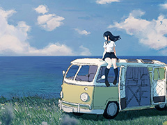 終末世界を旅する少女と通話するテキストADV「ナツノカナタ」完全版,本日16:00頃に発売。新キャラクターが登場