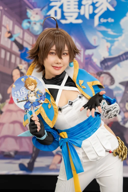 画像集 No.006のサムネイル画像 / 「護縁」ブースにユッシ・ユキに扮したコスプレイヤーが登場。プロカメラマンによる撮影サービスも行われた“Ultra acosta!”レポート