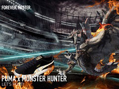 「モンスターハンター」×PUMAコラボコレクションを発売。リオレウスやアイルーなどがデザインされたスニーカーやパーカーなどが登場