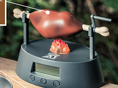 「モンスターハンター」より肉焼きタイマー&タンブラー付きのムック本が登場。タイマーは「上手に焼けました!」ボイス付き