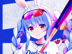 「ホロライブ」×「ドジャース」のコラボ番組「hololive night」を6月1日12:00に配信。兎田ぺこらさん,がうる・ぐらさんが出演