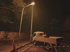 深夜,帰宅中に遭遇した赤い服の女が……。一人称視点のホラーゲーム「赤い女」,Steamで配信開始
