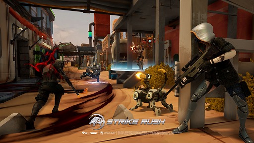 画像集 No.006のサムネイル画像 / ロボットやペットと共に戦うチーム対戦VRシューター「Strike Rush」，4月19日にリリース。現在セール価格で予約受付中