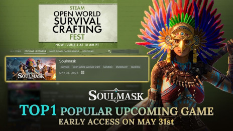 画像集 No.002のサムネイル画像 / 「Soulmask」，アーリーアクセス版をSteamでリリース。リアルな原始世界を舞台にした，サンドボックス型のサバイバルゲーム
