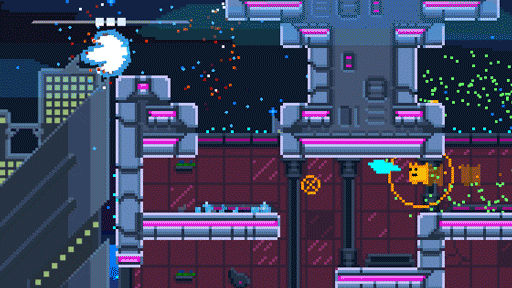 画像ギャラリー No.001のサムネイル画像 / 宇宙では戦闘機を駆り,建物に入ったら生身でバトル! 2つの操作方を使い分けて戦う「Astro Duel 2」本日発売。最大6人プレイに対応