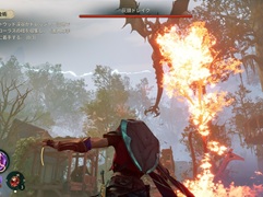 魔法の力でフィールドの環境に変化をもたらし,巨大な敵をよじ登りとどめを刺す。「Eternal Strands」という良質なアクションとの出会い