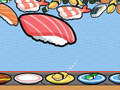 スマホ版「SUSHIショット」本日配信。寿司をショットして同じ種類の寿司を合わせ,より大きな寿司を作っていくパズルゲーム