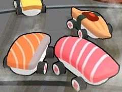 好きなお寿司のマシンでコースを駆け抜けよう。SUSHIショットのスピオンオフ作品「SUSHIレース」,配信開始