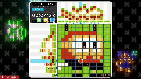 画像集 No.012のサムネイル画像 / 「ピクロスS NAMCO LEGENDARY edition」5月30日にリリース。パックマンやギャラクシアンなど,ナムコ作品のキャラが問題として登場