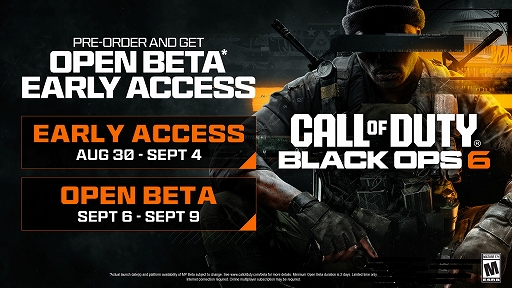 画像集 No.001のサムネイル画像 / 「Call of Duty: Black Ops 6」，マルチプレイOBTを8月31日から2週にわたり開催決定。8月29日に「Call of Duty: Next」を配信予定