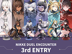 NIKKEの両面アクリルスタンドを使って対戦するカードゲームの第3弾「NIKKE DUEL ENCOUNTER 3rd ENTRY」,5月16日に発売