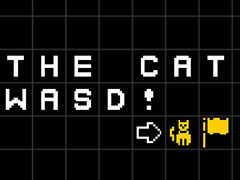 テキストを動かしてネコをゴールまで送り届けるネコ押しパズル「Push The Cat with WASD」,Steamで本日発売
