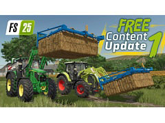 「Farming Simulator 25」,CLAASやJohn Deereといった一流メーカーの最新農機をはじめ,農機5種が登場。無料アップデート第1弾を配信開始