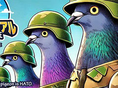 20羽のハトが豆で撃ち合うバトロワゲーム「ハトルロワイアル」,iOS版を本日配信開始。戦いに勝利して,さまざまなハトスキンを手に入れよう