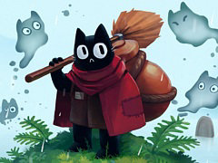 冥界の清掃を命じられた黒猫プルートが冒険する探索アクション。「Crypt Custodian」,日本語対応で今夏に配信決定