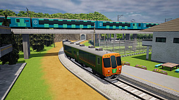 画像集 No.003のサムネイル画像 / 「A列車で行こう9 トレインコンストラクション」，OPムービーを公開。工場に運び込まれた車両にデザインが施され，走り出す様子を描く