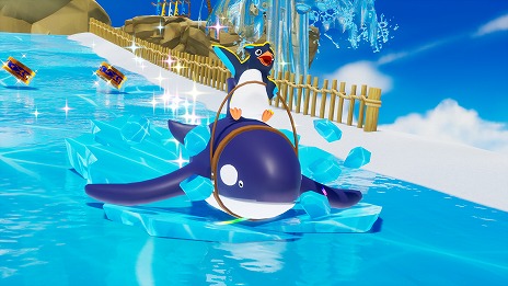 画像集 No.010のサムネイル画像 / 基本プレイ無料のサバイバルレース「Faaast Penguin」の配信日が9月20日に決定。最大40人のプレイヤーがペンギンを操作してぶつかりあう！