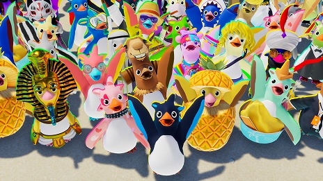 画像集 No.013のサムネイル画像 / 基本プレイ無料のサバイバルレース「Faaast Penguin」の配信日が9月20日に決定。最大40人のプレイヤーがペンギンを操作してぶつかりあう！