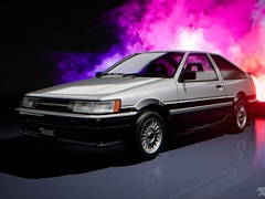「首都高バトル」,収録車種紹介ムービー第5弾「TOYOTA LEVIN GT-APEX 3door(AE86L)」を公開。ハチロク・レビンが登場