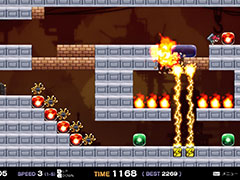 シンプル操作で障害物を壊してゴールを目指すアクションパズルゲーム「鉄槌パズル はんまーさん」,Steamストアページを公開